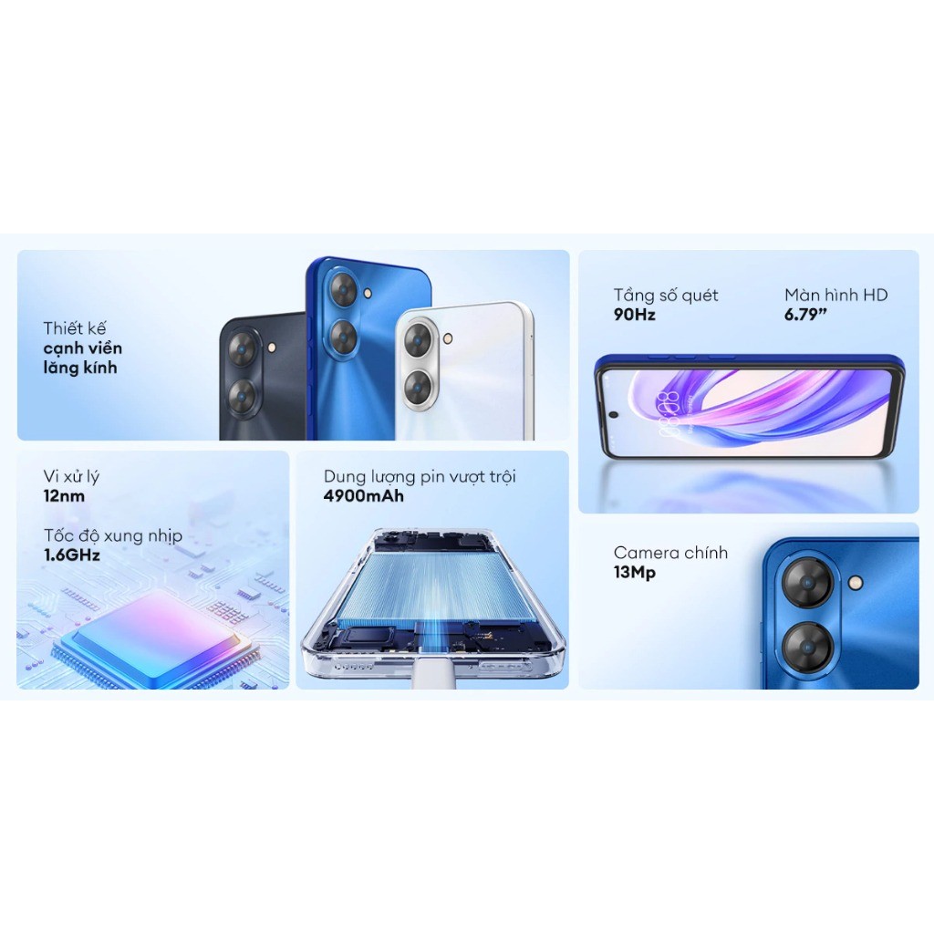 Mô tả Điện thoại Meizu Mblu 21 | Unisoc T606 | Màn hình HD 6.79" | Pin 4900mAh | Loa Kép | Chính Hãng - 1