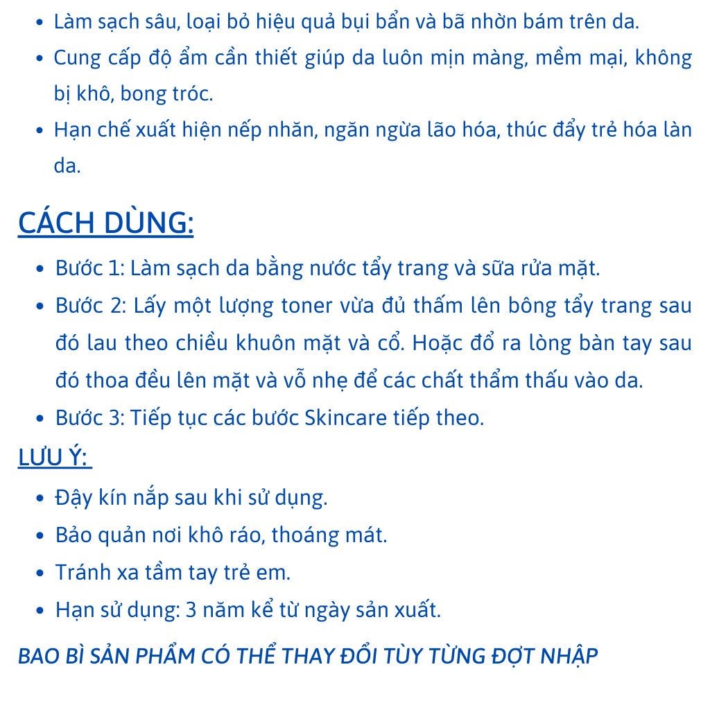 Mô tả Nước hoa hồng dưỡng da Căng Bóng Dr. Pepti + Centella Toner  EX 180ml - 3