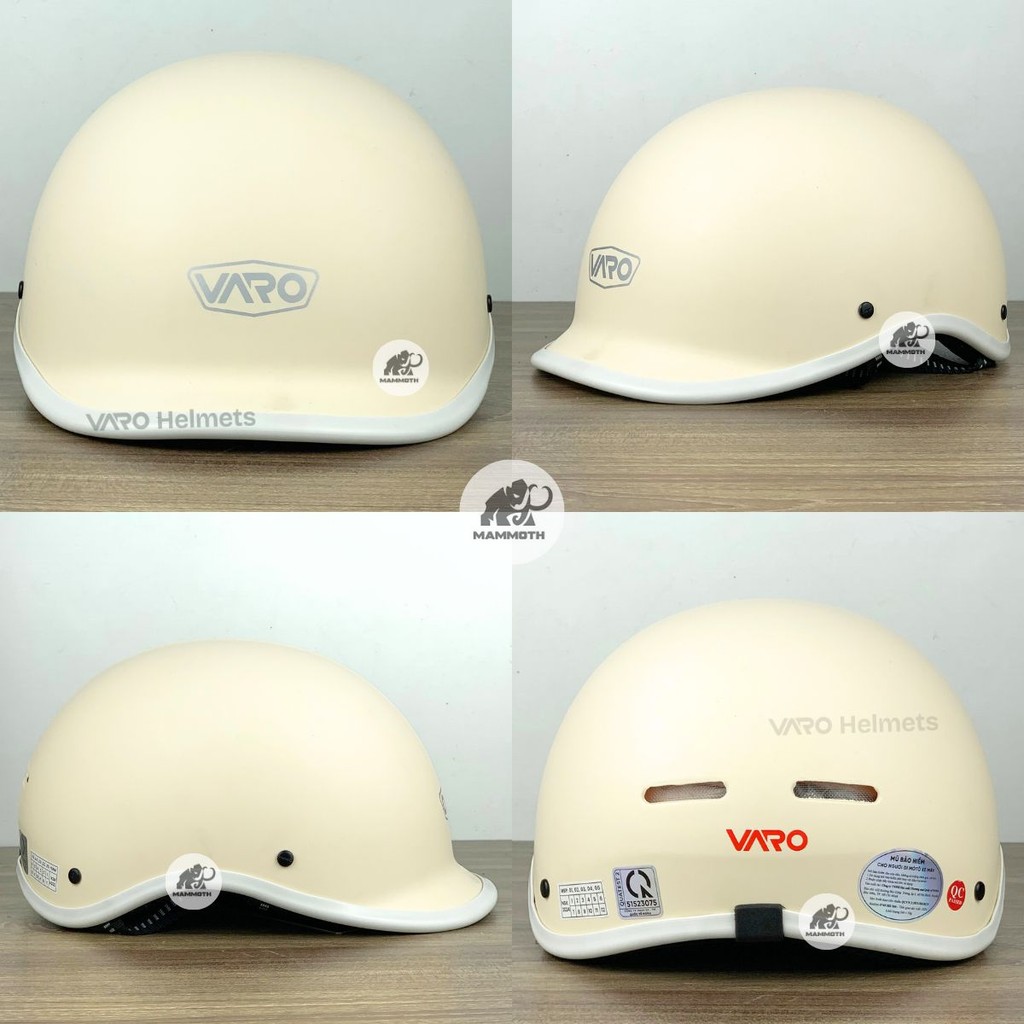 Mô tả Mũ Bảo Hiểm Nửa Đầu VAROHELMET Kiểu Nhật Dáng Cá Heo Freesize Cho Vòng Đầu 54-58cm-Bảo Hành 12 Tháng - 5