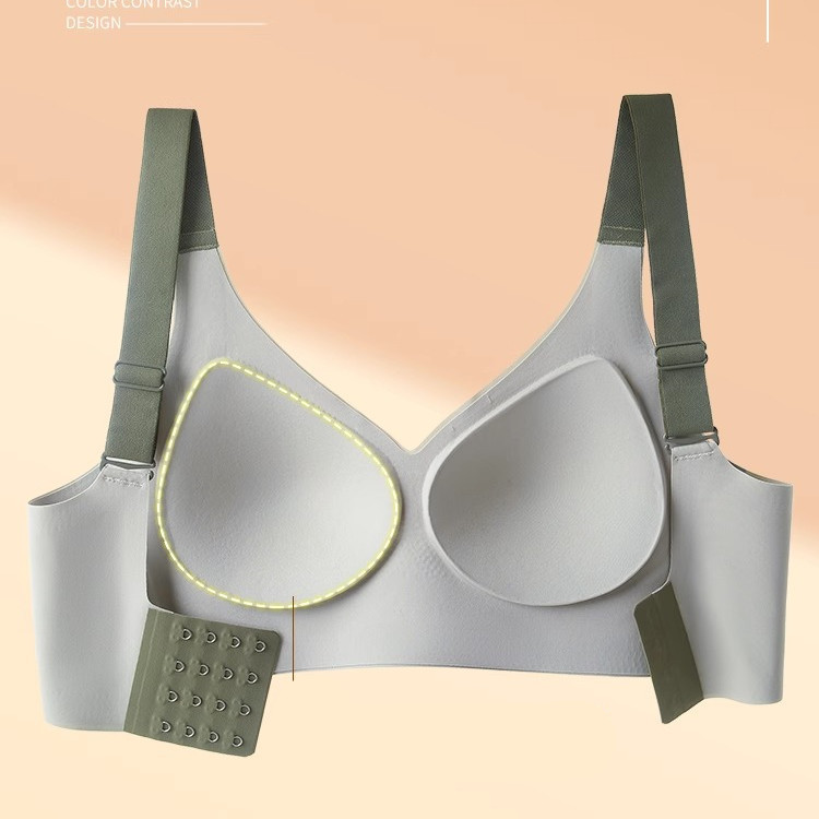 M-xxxl One piece pad Nữ Push Up Bra Thanh Niên Cô Gái Liền Mạch Mềm Mại Không Dây Quần Lót Nữ