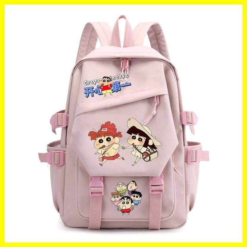 [Zoci] Schoolbag Crayon Shin-chan Nohara shinnosuke Crayon Shin-chan Campus Túi đi học đơn giản Học sinh trung học cơ sở Ba lô thời trang Ba lô Anime giá trị cao