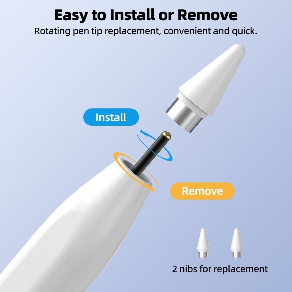 Bút cảm ứng đa năng Goojodoq có màn hình LED hút từ tính cho Xiaomi, Huawe,IPADViên thuốc 2018-2025 – ảnh mô tả chi tiết 5