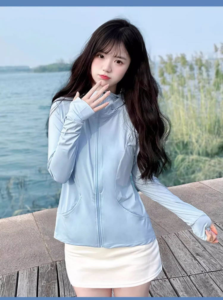 Mô tả CAMEL CROWN Thể Thao Ice Silk Chống Nắng Quần Áo Nữ Áo Cardigan Chống Tia Cực tím Quần Áo Nhanh Khô - 4