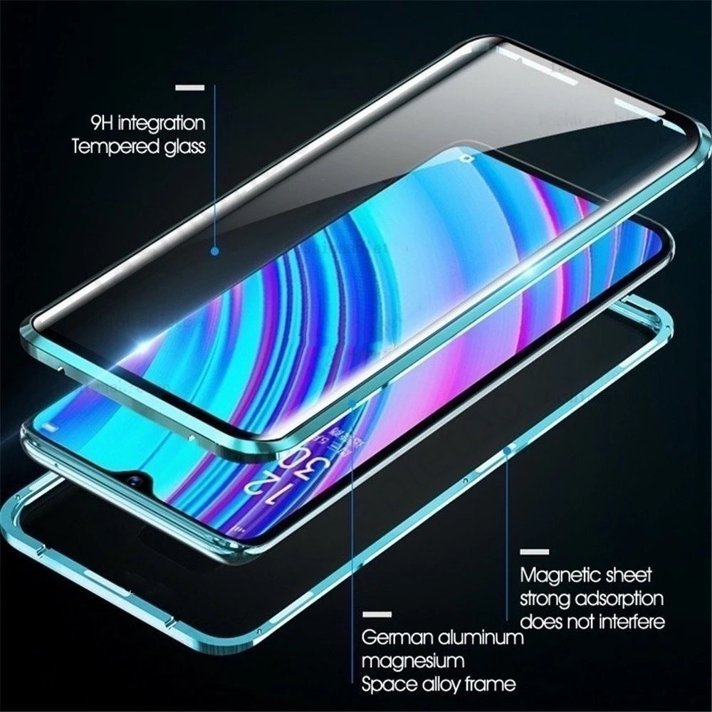 Ốp lưng cho Xiaomi Poco X7 X7Pro ⭐Vỏ điện thoại khung kim loại kính cường lực hai mặt riêng tư⭐ Vỏ chống sốc Mi PocoX7 PocoX7Pro XiaomiPocoX7 XiaomiPocoX7Pro