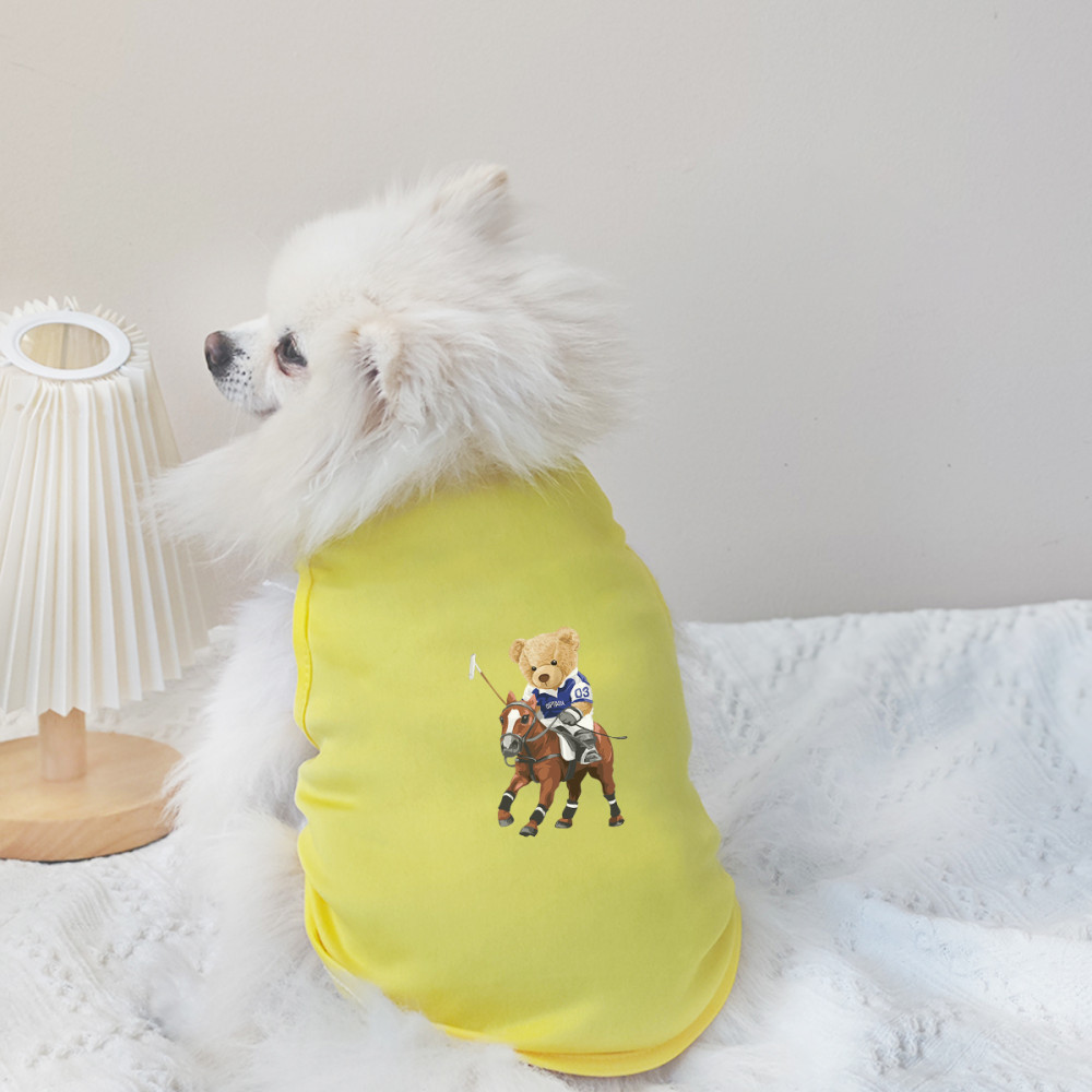 ✨ Hàng Mới Về ✨ S-2XL Chó Nhỏ Và Vừa Xuân Hè Quần Áo Chó Cưỡi Gấu Họa Tiết Áo Vest Chó Thoáng Khí