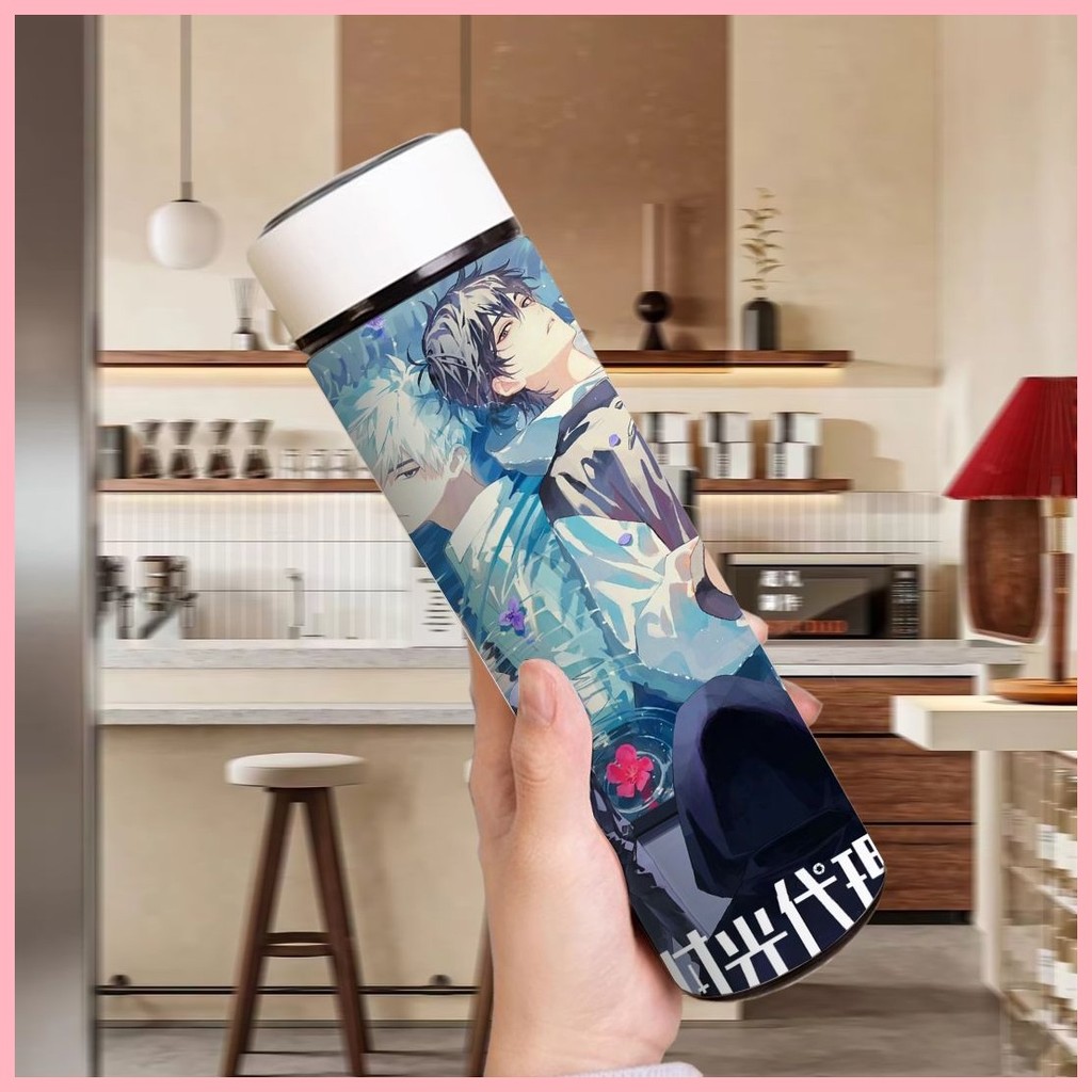 Cốc Nước Giữ Nhiệt Liên Kết Cốc Click Charles Lucas Jo Emma Time Agent Smart Thermos Cup Công Suất Lớn Thép Không Gỉ Di Động Giá Trị Cao Hiển Thị Nhiệt Độ Hoạt Hình Cốc Nước Ngoài Trời