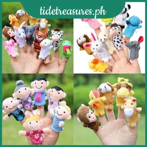Con Rối Ngón Tay 12 Búp Bê Bé Giáo Dục Tay Đồ Chơi Học Câu Chuyện Trẻ Em Gia Đình Động Vật