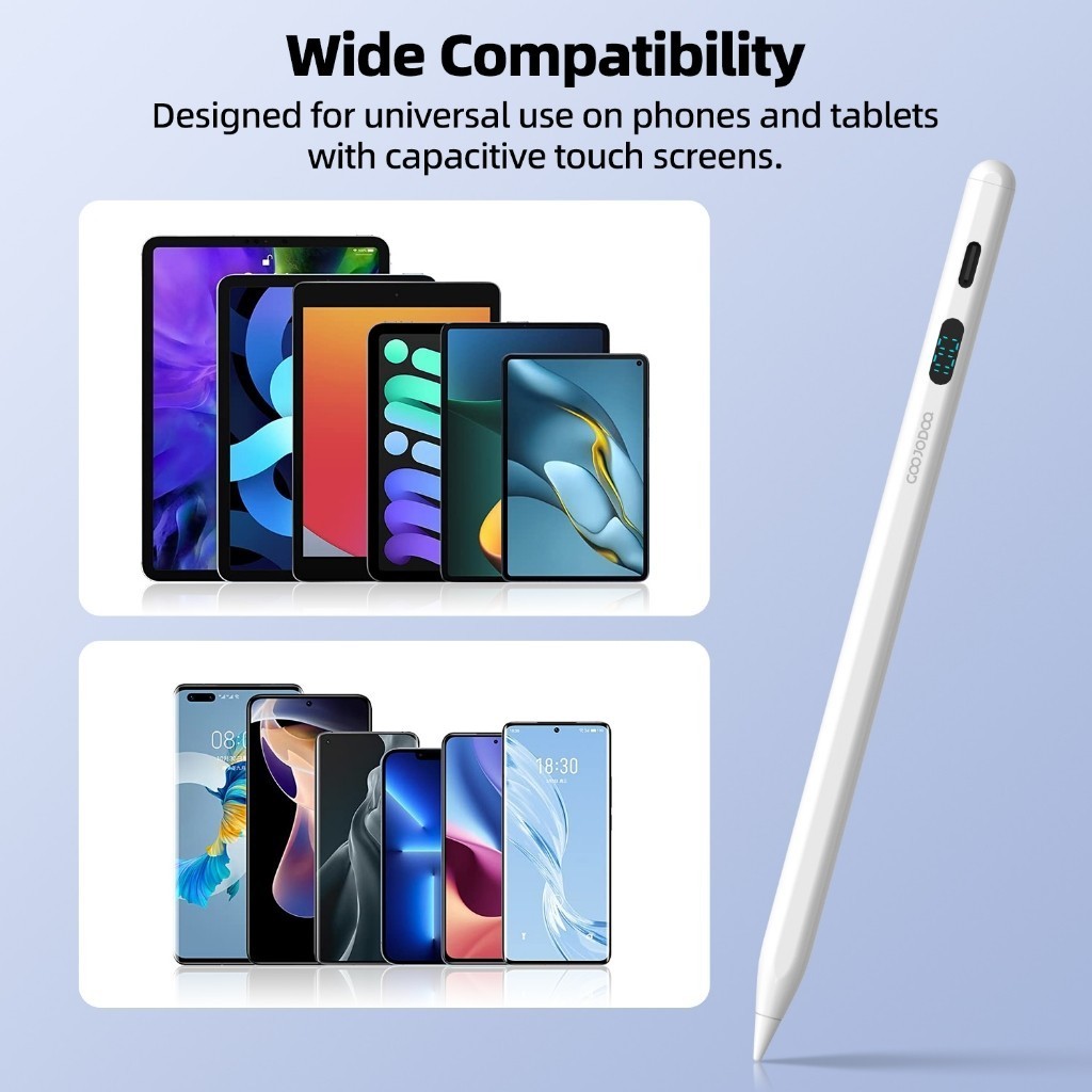 Bút cảm ứng đa năng Goojodoq có màn hình LED hút từ tính cho Xiaomi, Huawe,IPADViên thuốc 2018-2025 – ảnh mô tả chi tiết 8