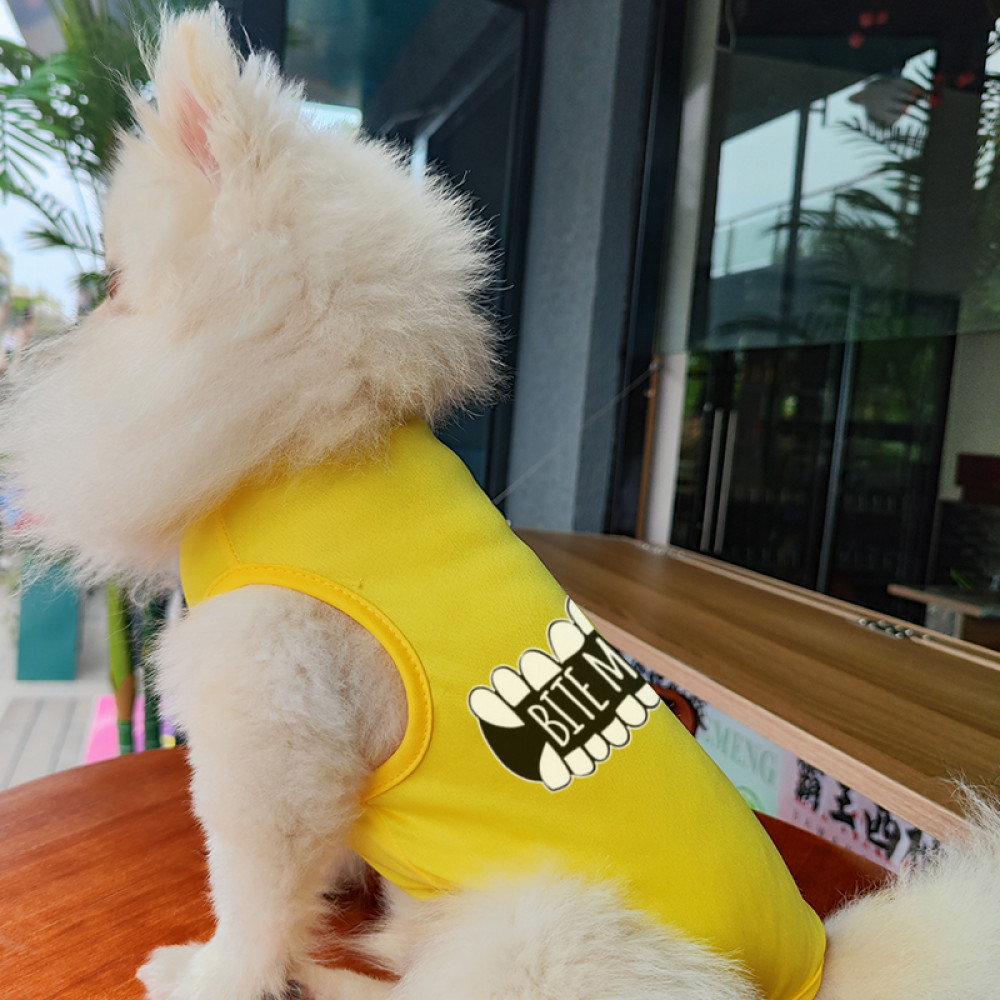 ✨ Hàng Mới Về ✨ S-2XL Thú Cưng Họa Tiết Vui Nhộn In Hình Cho Chó Nhỏ Và Vừa Quần Áo Cho Chó Thoáng Khí