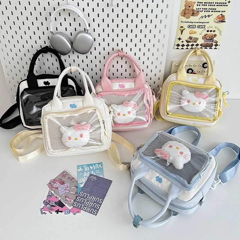 Thiết kế đơn giản Túi đeo chéo Nylon thanh lịch có khóa kéo cho cô gái ngọt ngào hàng ngày