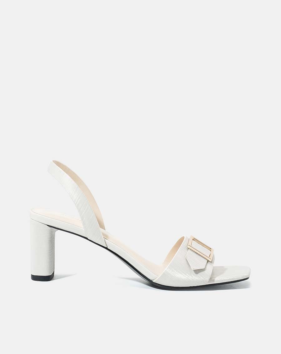 Giày Sandal Nữ 7cm JUNO SD07044 Mũi Vuông Khóa Trang Trí - Hình ảnh 6