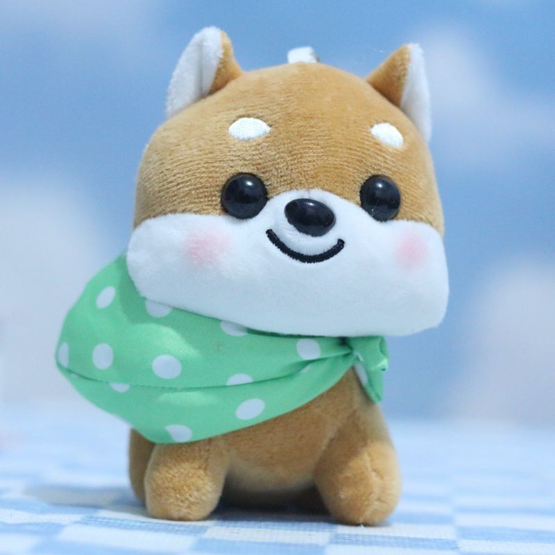 Inu Dễ Thương Shiba Sang Trọng Đồ Chơi Ba Lô Phụ Kiện Lông Tơ Chó Móc Khóa Chất Liệu Mềm Với