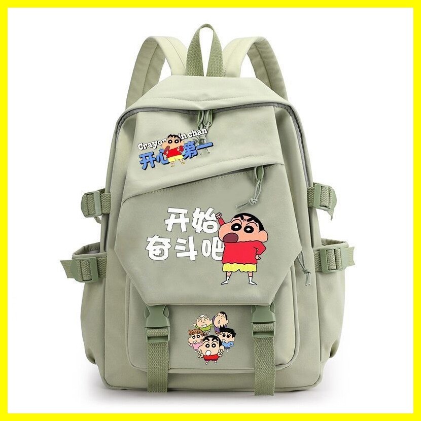 [Zoci] Schoolbag Crayon Shin-chan Nohara shinnosuke Crayon Shin-chan Campus Túi đi học đơn giản Học sinh trung học cơ sở Ba lô thời trang Ba lô Anime giá trị cao