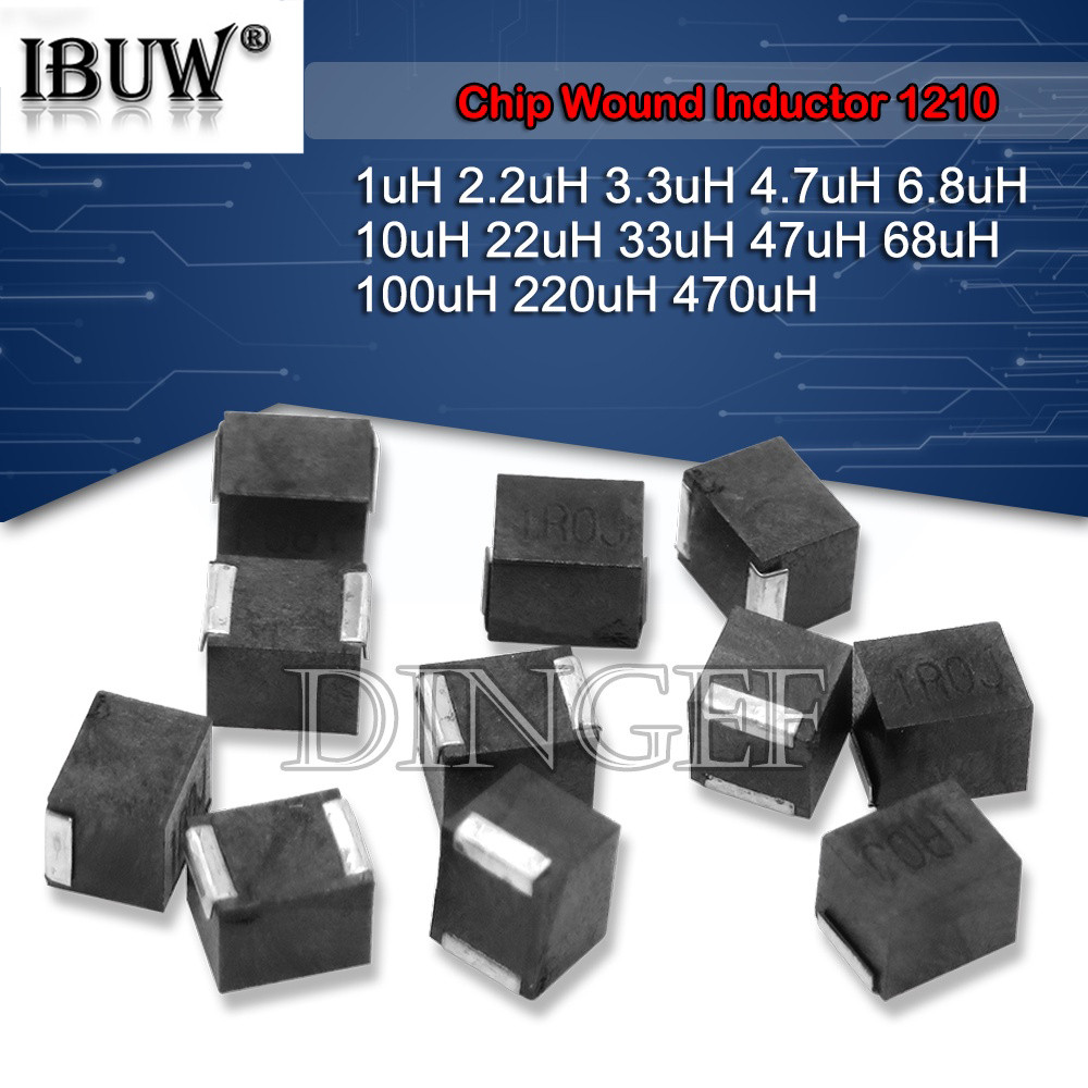 10 Cái / lốc 3225 Chip Cuộn Cảm Vết Thương 1210 1uH 2.2uH 3.3uH 4.7uH 6 ...