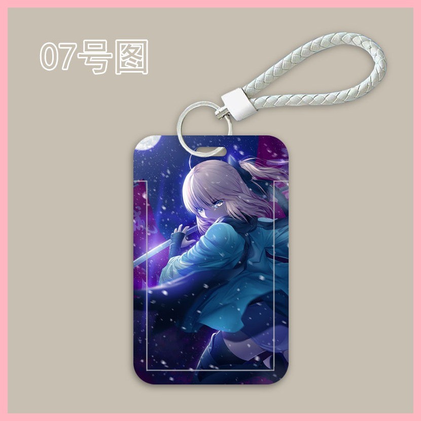 Hộp đựng thẻ Hộp đựng thẻ Vỏ bảo vệ Hộp đựng thẻ Karna Gilgamesh Emiya Shirou Tohsaka Rin Altria Pendragon Okita Soji số phận / Hộp đựng thẻ FGO Thẻ trường Thẻ bữa ăn sinh viên Thẻ kiểm soát truy cập Thẻ xe buýt Vỏ bảo vệ nhà máy Dây buộc