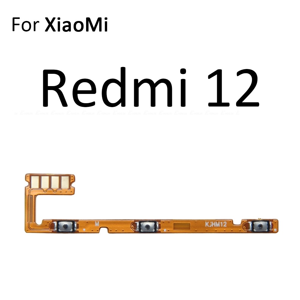 Tắt Tiếng Công Tắc Phím Nguồn BẬT TẮT Nút Âm Lượng Điều Khiển Cáp Mềm Cho Xiaomi Redmi 12 12C 13 13C 13R 14C 14R A3x A1 A2 A3 Plus Pro Thay Thế Các Bộ Phận