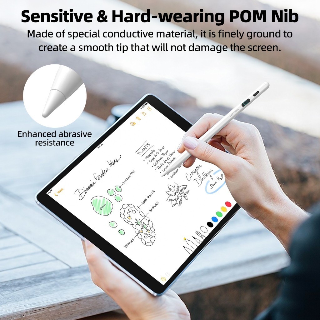 Bút cảm ứng đa năng Goojodoq có màn hình LED hút từ tính cho Xiaomi, Huawe,IPADViên thuốc 2018-2025 – ảnh mô tả chi tiết 2