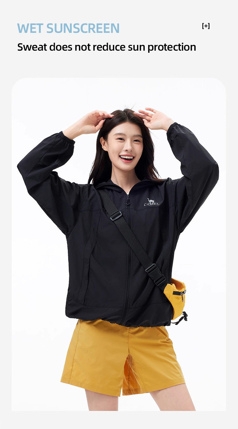Mô tả Áo khoác chống nắng CAMEL CROWN Unisex Chống thấm nước Chống nắng cao thoáng khí Cool Top - 8