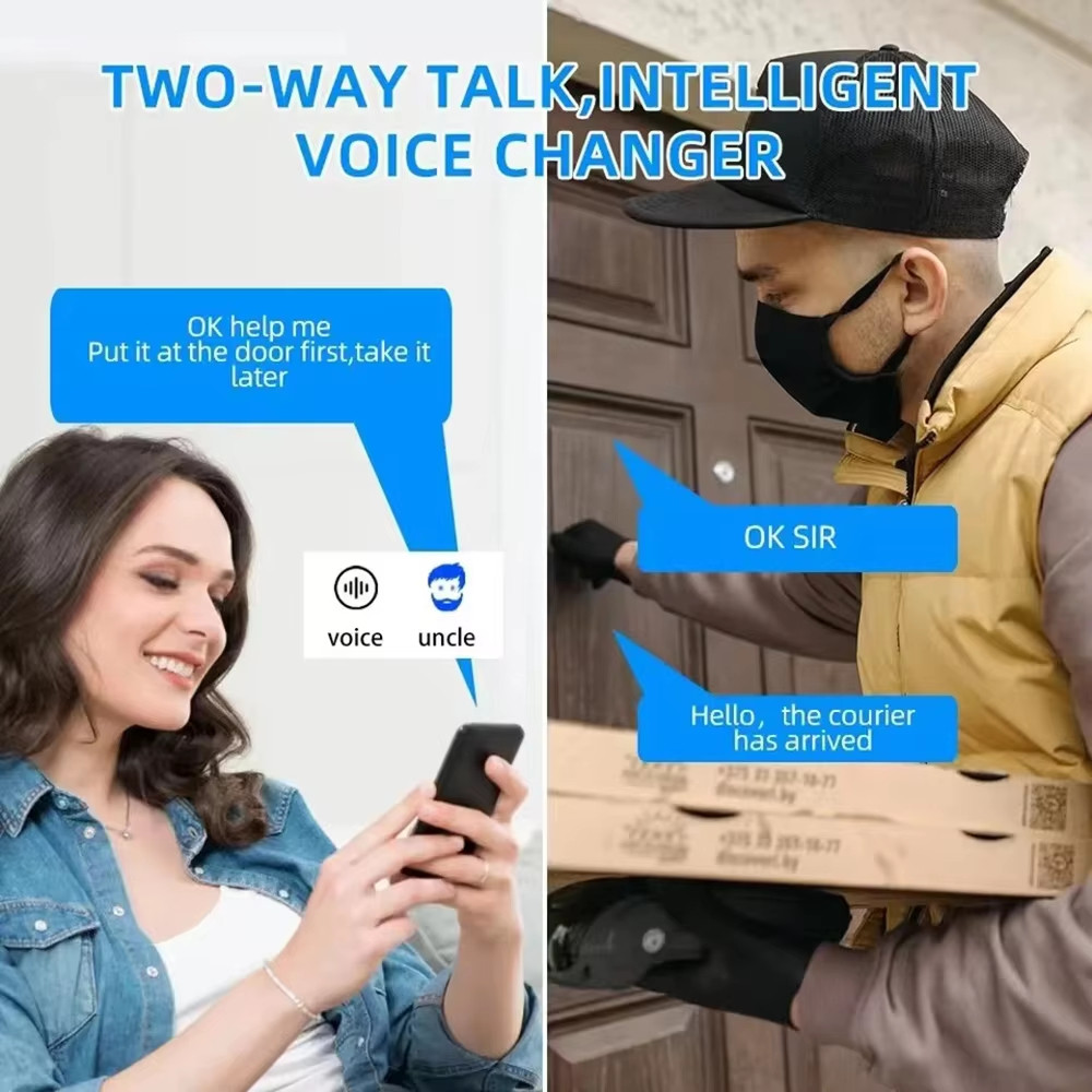 Camera chuông cửa Video WiFi không dây Liên lạc hai chiều Thay đổi giọng nói cho gia đình Tầm nhìn ban đêm An ninh gia đình thông minh Chuông cửa trực quan HD