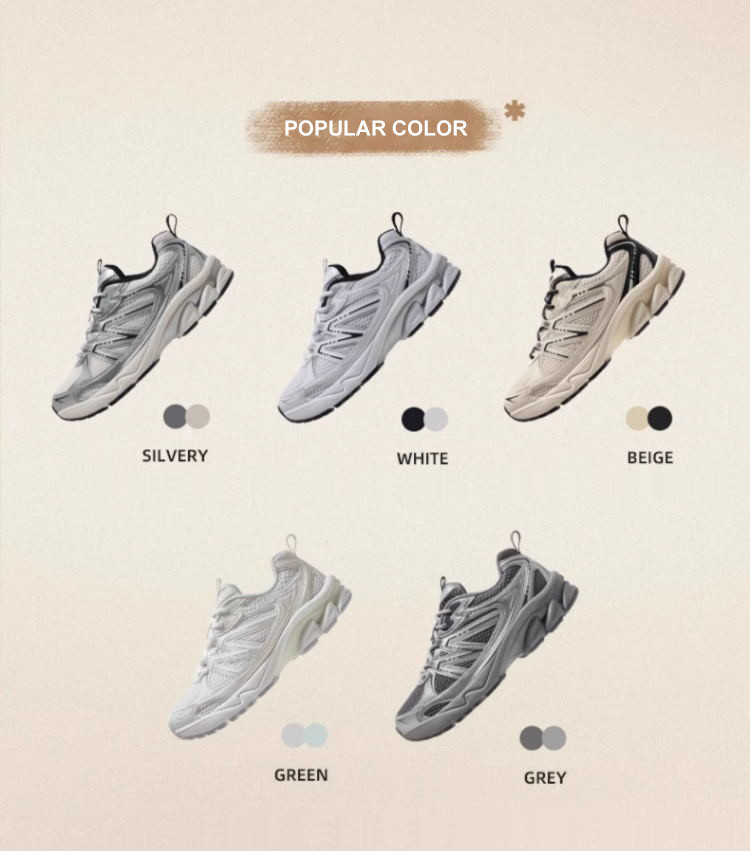 Mô tả CAMEL CROWN Giày chạy bộ giảm xóc nam và nữ Lưới thoáng khí Giày thông thường tăng chiều cao - 3