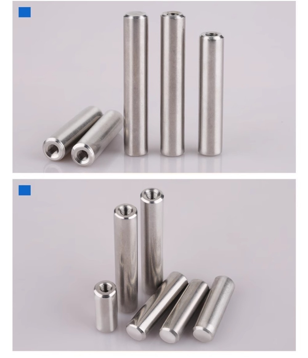 [MX1] Chốt Pin định vị Ren Trong Inox 304 M4-M12 Chốt Trụ Ren Trong ...