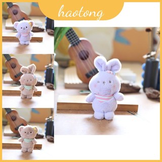 Sang Trọng Bunny Móc Khóa Dễ Thương Siêu Mềm Ngắn Sang Trọng Thú Nhồi Bông Ba Lô Động Vật