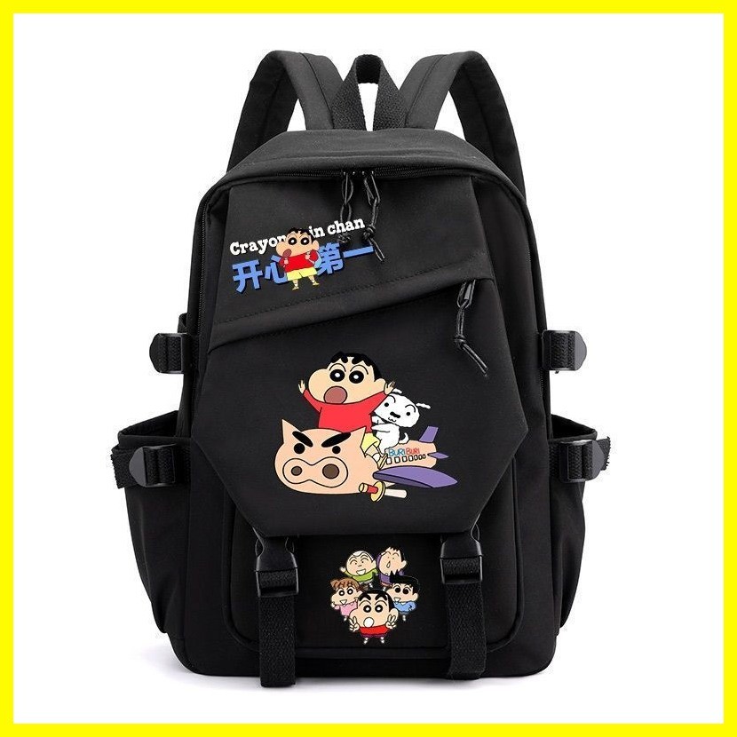 [Zoci] Schoolbag Crayon Shin-chan Nohara shinnosuke Crayon Shin-chan Campus Túi đi học đơn giản Học sinh trung học cơ sở Ba lô thời trang Ba lô Anime giá trị cao