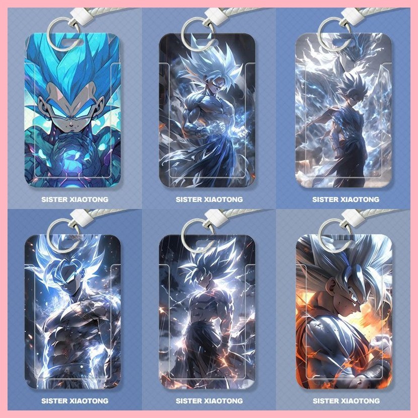Hộp đựng thẻ Hộp đựng thẻ Vỏ bảo vệ Hộp đựng thẻ Dragon Ball Son Goku Son Gohan Vegeta IV Raditz Trunks krillin Dragon Ball Super Saiyan Goku Sinh viên Vỏ trượt thẻ Hộp đựng thẻ thực phẩm Thẻ xe buýt Hộp đựng ID Kiểm soát truy cập