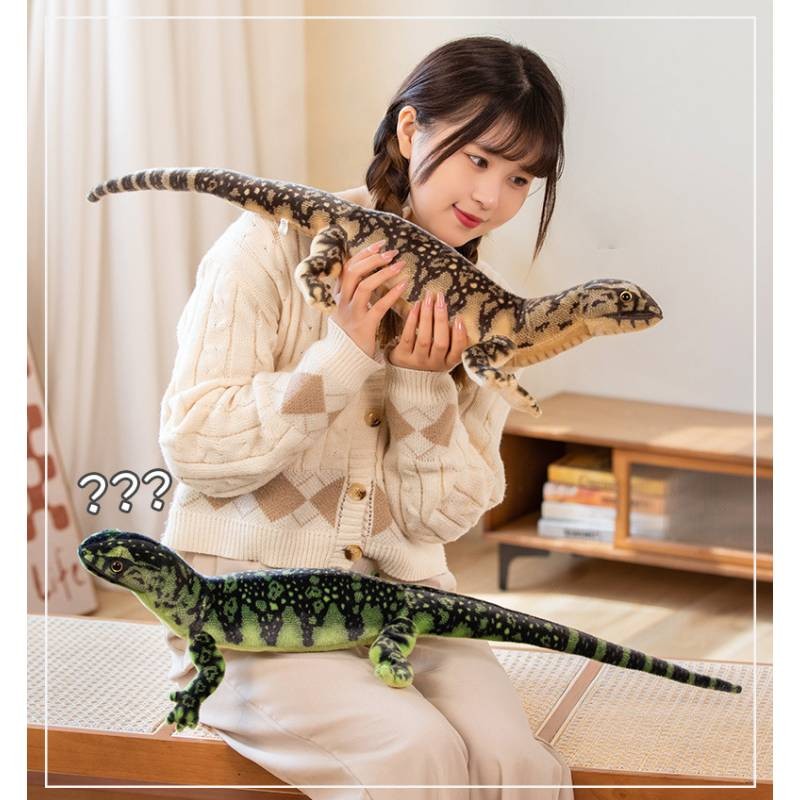 Và Cuddly Mềm Khổng Lồ Thằn Lằn Sang Trọng Búp Bê Thực Tế Lớn Bốn Chân Làm Quà Tặng Tắc kè
