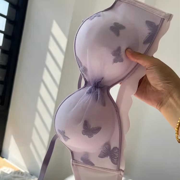 Đồ lót nữ thêu gợi cảm chất lượng cao áo ngực nữ đẩy không dây thoải mái