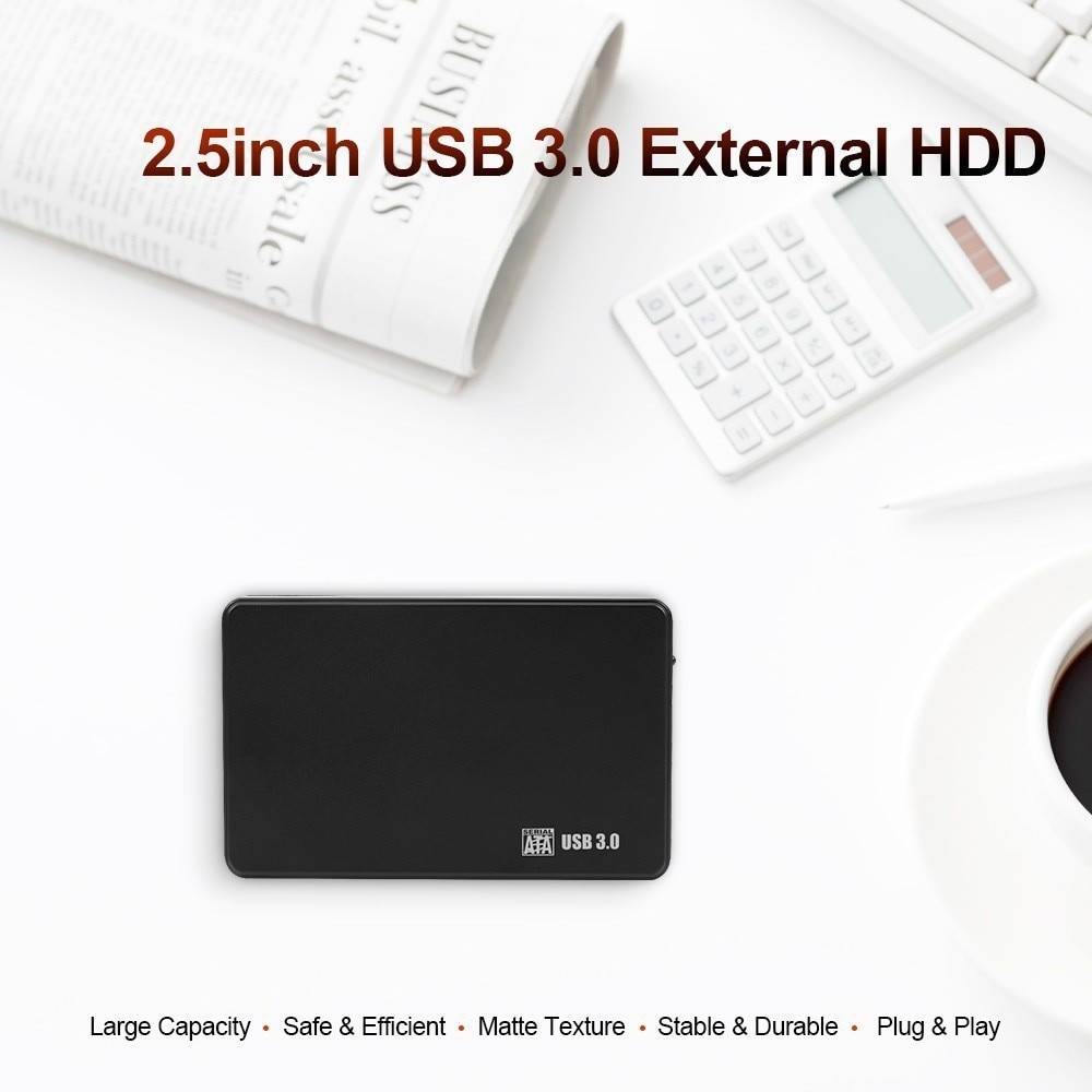 Vỏ SSD SATA HDD gắn ngoài USB 3.0 đến 2.5 Inch 5Gbps cho điện thoại thông minh máy tính xách tay PC