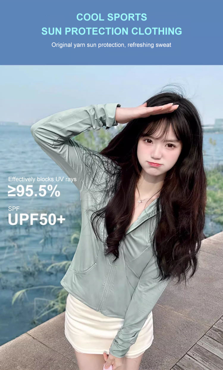 Mô tả CAMEL CROWN Thể Thao Ice Silk Chống Nắng Quần Áo Nữ Áo Cardigan Chống Tia Cực tím Quần Áo Nhanh Khô - 1