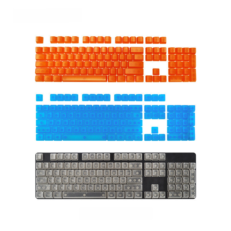 Keycaps Mới Cá Tính Trong Suốt Keycaps 104 Màu Cá Tính Trong Suốt Bàn ...