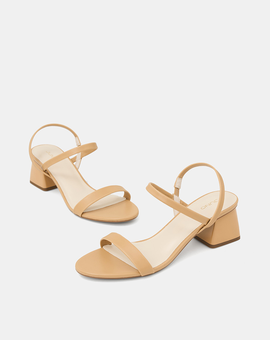 Giày Sandal Nữ 5cm JUNO SD05112 màu Kem