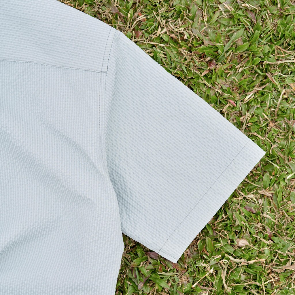 Mô tả Áo sơ mi nam tay ngắn 360 Boutique vải texture thoáng mát form relax có túi trước  - STNTK613 - 4