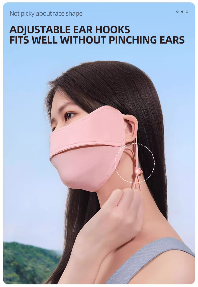Mô tả Mặt nạ chống nắng nữ CAMEL CROWN Mặt nạ chống nắng 3D Stereo Mặt nạ che nắng thể thao đi xe đạp nhỏ - 8