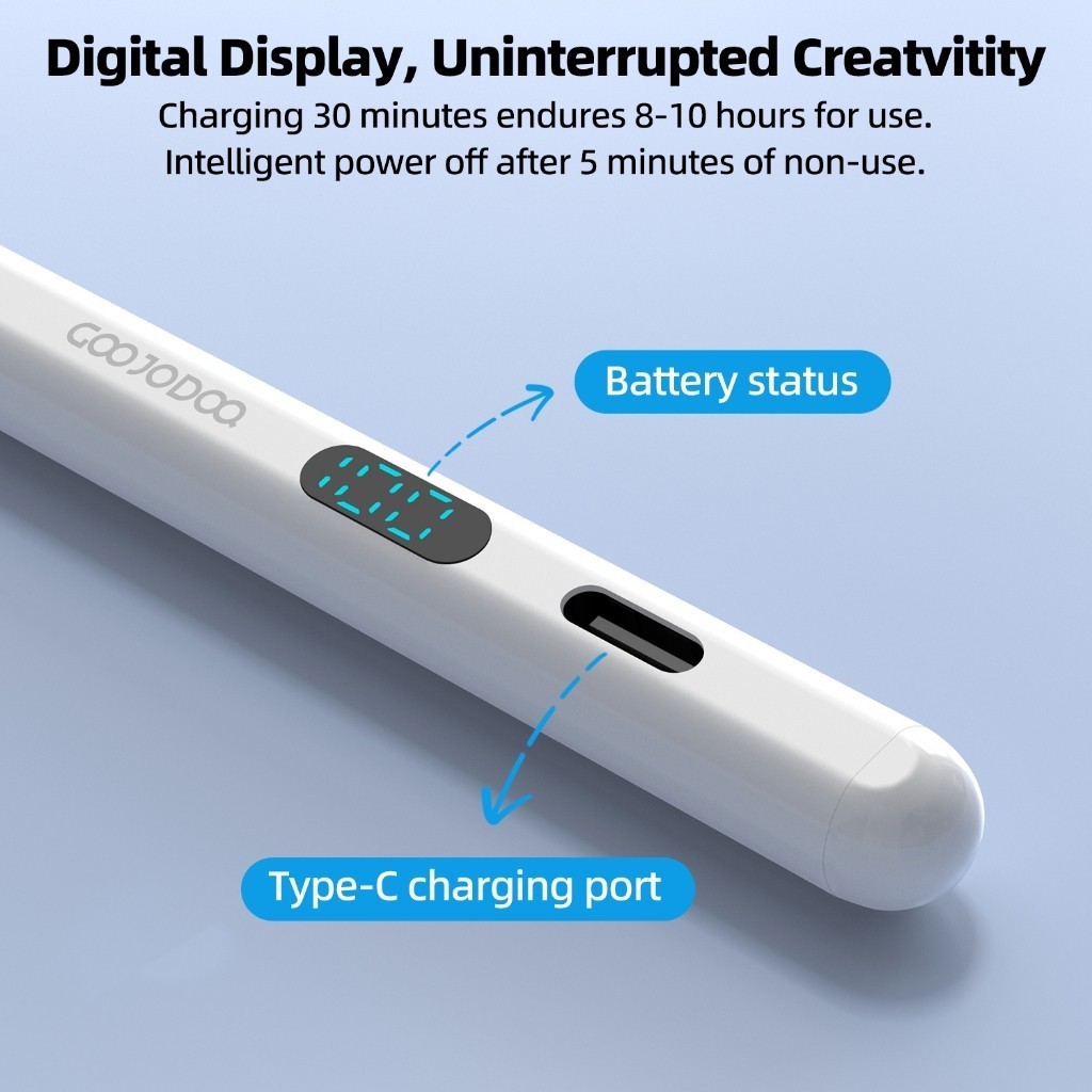 Bút cảm ứng đa năng Goojodoq có màn hình LED hút từ tính cho Xiaomi, Huawe,IPADViên thuốc 2018-2025 – ảnh mô tả chi tiết 6