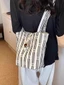 Mùa Hè Dung Tích Lớn Vải Phong Cách Mới Xô Chữ Tình Yêu Vải Lanh Cotton Tote Túi Vải Đi Lại Túi Nữ Một Vai