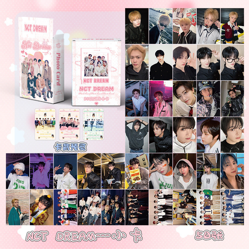 Linxx 50 Chiếc NCT Dream Lomo Cards Hàn Quốc Pop Boy Band Sưu Tập Bưu Thiếp Kpop Hàng Hóa Người Hâm Mộ Quà Tặng Thẻ Ảnh Cao Cấp