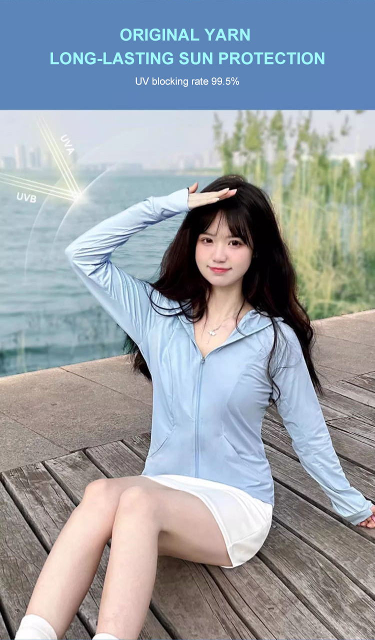 Mô tả CAMEL CROWN Thể Thao Ice Silk Chống Nắng Quần Áo Nữ Áo Cardigan Chống Tia Cực tím Quần Áo Nhanh Khô - 2