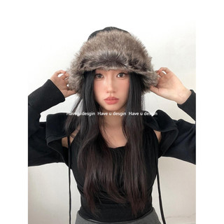 Have u desgin Thu Đông Lei Feng Mũ Dày Chống Lạnh Hợp Thời Trang Trượt Tuyết Bảo Vệ Tai Mũ Cotton Ngoài Trời Mũ Retro Ấm Áp Chống Gió Đi Xe Đạp Mũ
