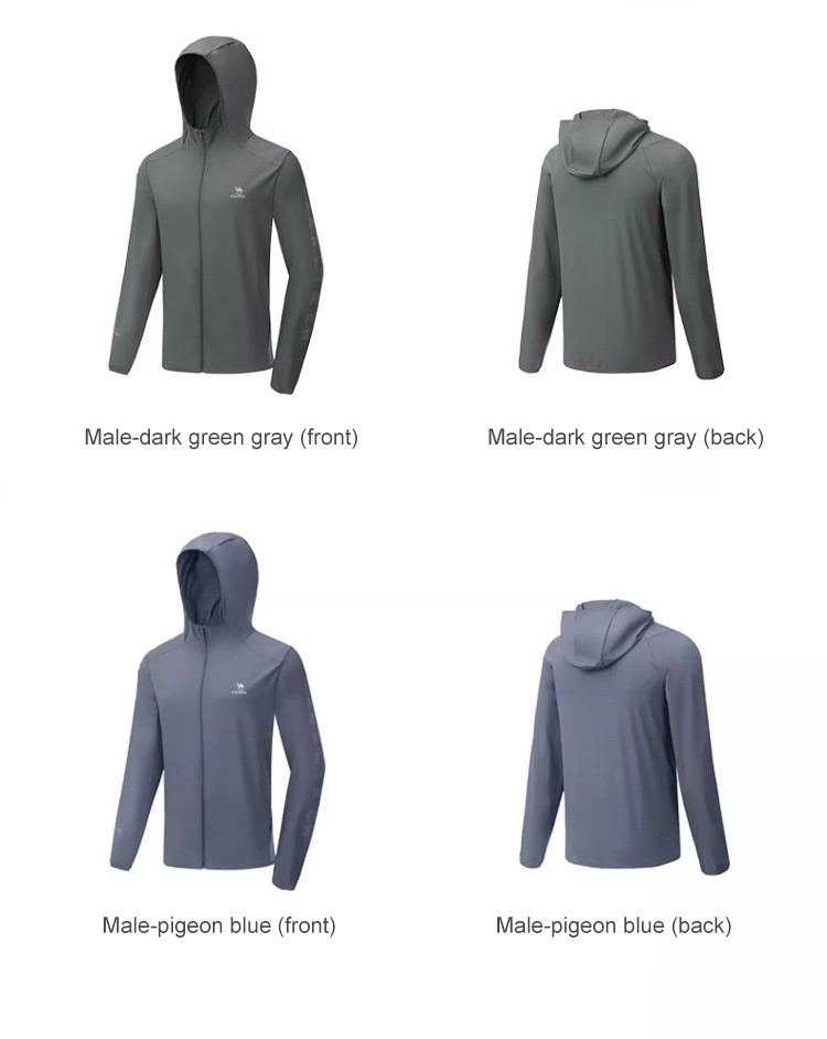 Mô tả CAMEL CROWN Thể Thao Ice Silk Chống Nắng Quần Áo Nam Áo Cardigan Chống Tia Cực tím Quần Áo Nhanh Khô - 7