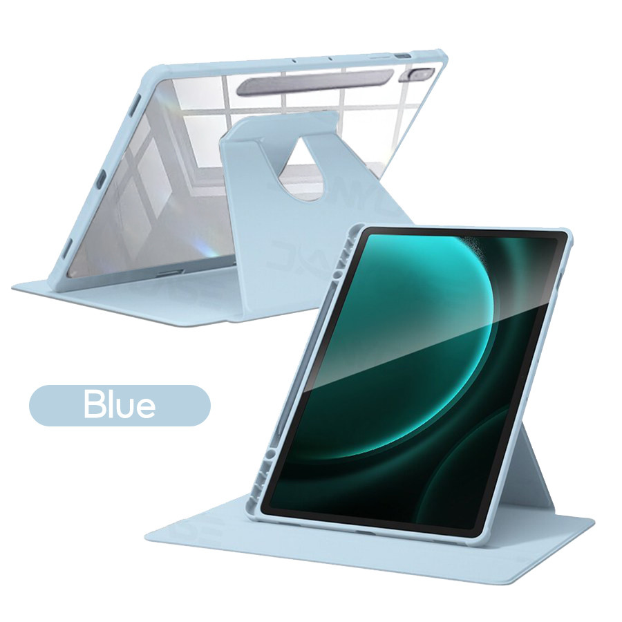 Mô tả Tbtic 720° Xoay Acrylic Cho Samsung Tab Ốp Lưng S10 A9 S9 S8 S7 Plus 11 FE 10.9 12.4 8.7 A8 10.5 X206 S6 Lite 10.4 P620 P610 P615 P613 Da Lật Có Thể Xoay Được Có Thể Điều Chỉnh - 11