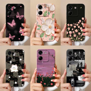 Vỏ Thiết Kế Mới Cho Xiaomi Poco M7 Pro 5G Hoa Đẹp Bảo Vệ Silicon Mềm Ốp điện thoại Cho XiaomiPocoM7 M7Pro 5G Siêu Mỏng Vỏ Capa