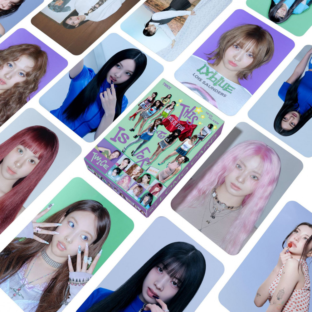 LINXX 55 Chiếc HAI Lần Này Dành Cho Album Lomo Cards HD Ảnh 3 Inch Quạt Nhỏ Bộ Sưu Tập Thẻ Hàng Hóa Quà Tặng Thẻ Ảnh Kpop Cao Cấp Sưu Tập Cho ONCE