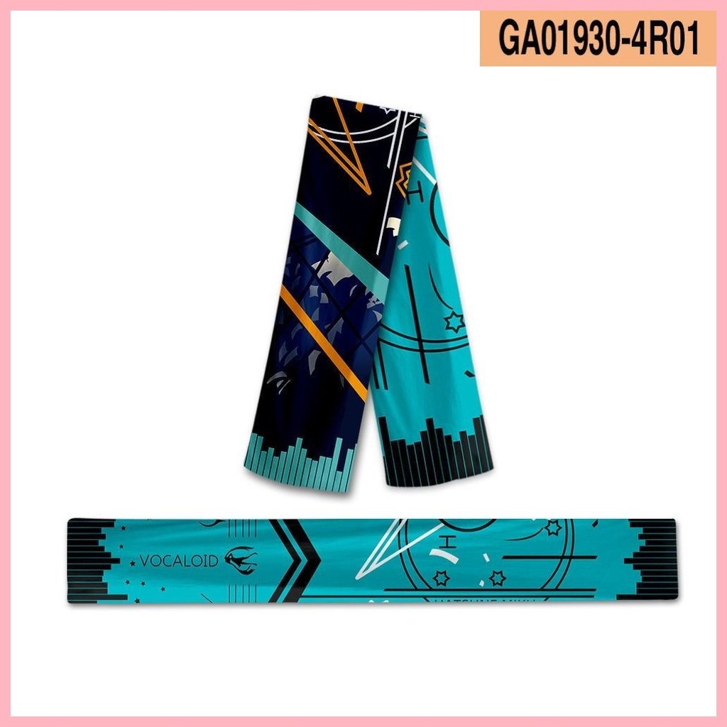 Khăn Hatsune Miku Khăn Anime Ánh Sáng Tông Màu Bé Gái Nam Nữ Hai Chiều Anime Ngoại Vi Nhật Bản Thu Đông Phong Cách Yếm Ke