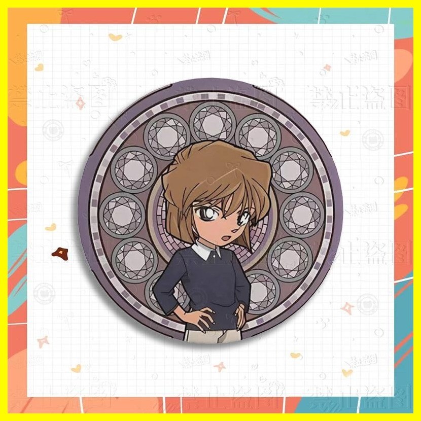 [Zoci] Huy Hiệu Thám Tử Lừng Danh Conan Kudo Shinichi Hoạt Hình Thám Tử Lừng Danh Conan Shinichi Anime Tinplate Huy Hiệu Thanh Đĩa Huy Hiệu Túi Dễ Thương Trang Trí Mặt Dây Chuyền Mouri Ran Hattori Heiji