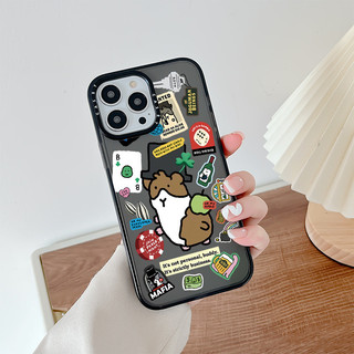Seventeen HOSHI Ốp Lưng Hamster Hoạt Hình Dễ Thương Tương Thích Cho IPhone 11 14 15 16 Pro Max 12 13 Mini Cover X XR XS Max Silicone Mềm Clear SE 2022 6 7 8 Plus Vỏ Chống Sốc