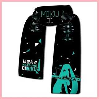 Khăn quàng cổ Hatsune miku hàng hóa Khăn quàng cổ mùa đông hai mặt ngắn sang trọng ấm áp Nam nữ sinh viên phong cách Preppy