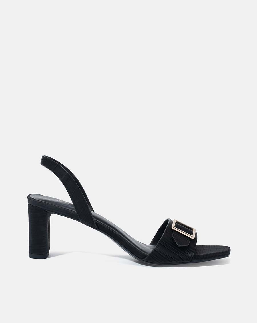 Giày Sandal Nữ 7cm JUNO SD07044 Mũi Vuông Khóa Trang Trí - Hình ảnh 7